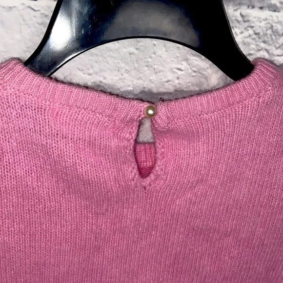 VINTAGE Bonwit Teller Barbie Pink Cropped Wool Sweater size Small - Picture 6 of 15